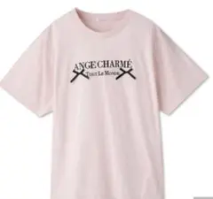 しまむら アンジュシャルム xリボン Tシャツ ピンク M