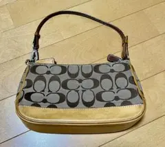 COACH ロゴパターン ポーチ型バッグ