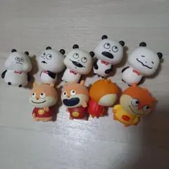 にしむらゆうじ ぱんだ＆こねずみソフビ　ガチャガチャ