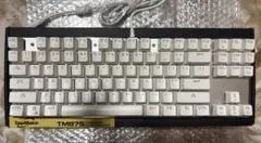 MOTOSPEED TM875/ゲーミングキーボード/RGB/ホワイト/青軸
