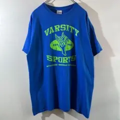 T-137 GILDAN プリント Tシャツ L ブルー