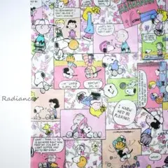 リバティ111.SNOOPYコミック・ストリップ・コスモス☆タナローン☆ピンク