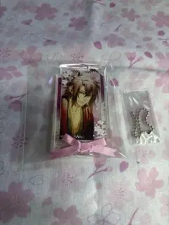 薄桜鬼　沖田総司　リボンタイアクリルプレートキーチェーン
