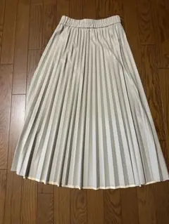 美品COMME CA ISM プリーツスカート ベージュ
