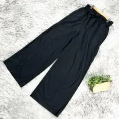 良品❗️【GU】ジーユー ワイドパンツ(M)黒
