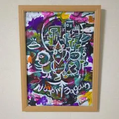 手描きアクリル画　八つ切サイズ一点もの