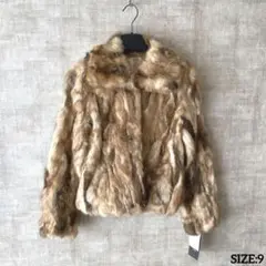 新品未使用タグ付き ラビットファージャケット SIZE9AR