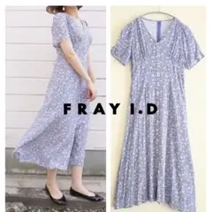【美品/インナー付】FRAY I.D フラワーナローワンピース