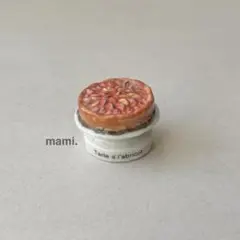 フェーヴ　アプリコットタルト　フランス　フェーブ　ミニチュア陶器　f-3458