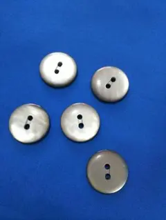 ボタン 5個 グレー系 / 未使用品①