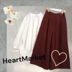 a2470　 ガウチョパンツ ハイウエスト　ハートマーケット　起毛　秋冬♡