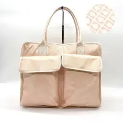 【美品✨】ゲラルディーニ ハンドバッグ ソフティ ピンク かわいい ロゴグラム