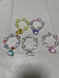 サンリオ　ブレスレット 5個andクリアカード（新品未開封.購入価格1320円）