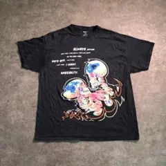 【ヴィンテージ】スカル サーモグラフィーデザインTシャツ黒古着used SM10