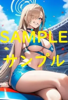 ブルーアーカイブ 一之瀬アスナ(レースクイーン_5)　A4サイズポスター