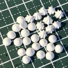 ミニチュア ホイップクリーム ミニチュアスイーツ クレイケーキに 樹脂粘土3種類