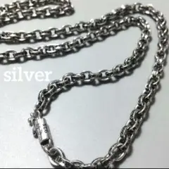ノーブランド品　ペーパーチェーン　デザインチェーン　925刻印