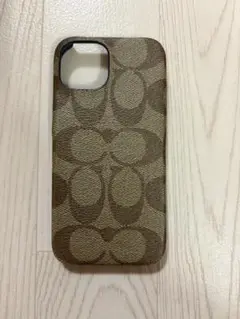 iPhone 15/14/13 Leather Slim Case コーチ