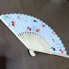 金魚柄　扇子