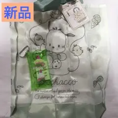 【新品】 サンリオ ポチャッコ　エコバッグ&マルチケース　グリーン