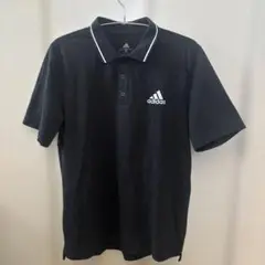 ポロシャツ　黒　半袖　adidas アディダス
