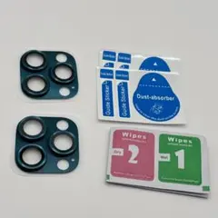 ★ iPhone15Pro / 15ProMax カメラフィルム ブルー 2枚