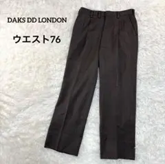 DAKS スラックス パンツ 76 ゴルフウェア メンズ タック ウール100%