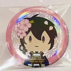 【匿名配送】刀剣乱舞 大本丸博 御伴散歩 さくら装備 缶バッジ 三日月①