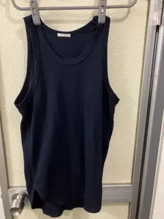 ユニクロ　ワッフル タンクトップ サイズS ネイビー