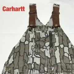 【希少】Carhartt カーハート オーバーオール 総柄 ダック地 USA古着