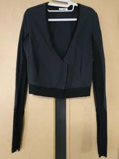黒の薄手ジャケット 綿100%