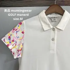 16美品 munsingwear GOLF manerd ポロシャツ