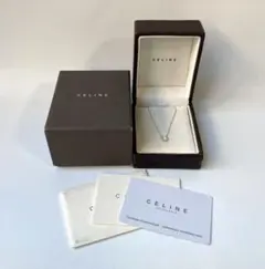 CELINE ホースシュー 馬蹄 ダイヤモンドネックレス k18Wg セリーヌ