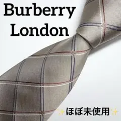 ✨ほぼ未使用✨バーバリーロンドン チェック柄 ホースロゴ ネクタイ ハイブランド