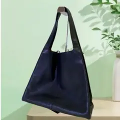 DONNA KARAN ダナキャラン イタリア製 シンプル レザー ハンドバッグ