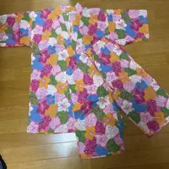 花柄甚平 ピンク
