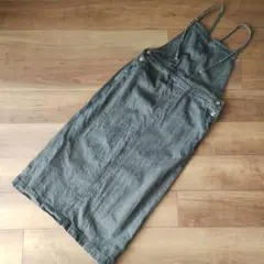 GLACIER ブラックデニムキャミワンピース ZARAguUNIQLO無印