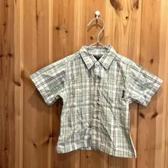 【オシュコシュ】ベビー服　90 シャツ　半袖　綿100% 青緑色系