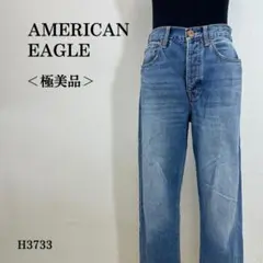 【極美品】アメリカンイーグル ボーイフレンドデニム ハイウエスト L相当 ブルー