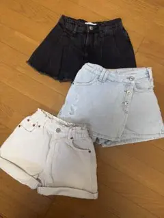 ZARA ハーフパンツ 3点セット 7-8歳