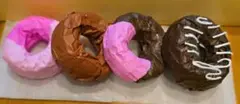 カラフルなドーナツ4個セット