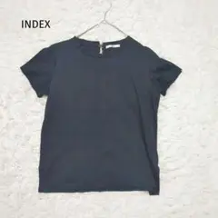 インデックス Tシャツ ブラック M 半袖 サイドスリット シンプル