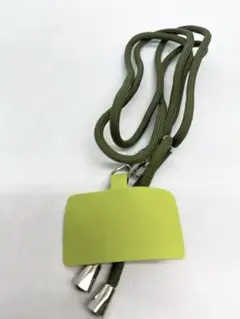 緑色ナイロン製スマホストラップ