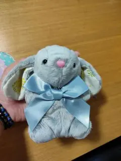 ウサギ型ぬいぐるみ グレー