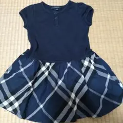 BURBERRY 半袖ワンピース 100A ネイビー