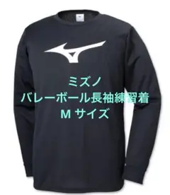 Mizuno 黒 バレーボール　ロングスリーブシャツ Mサイズ