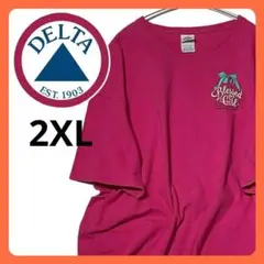 【64】古着 ピンク オーバーサイズ Tシャツ DELTA デルタ