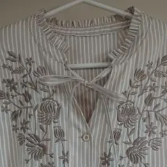 エンブロイダリー(刺繍入り)チュニックL