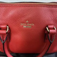 kate spade レッドショルダーバッグ