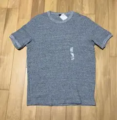 【新品タグ付き】UNIQLO ユニクロ ワッフルクルーネックTグレーLサイズ
